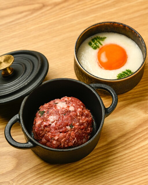 ふわとろ月見和牛つくね