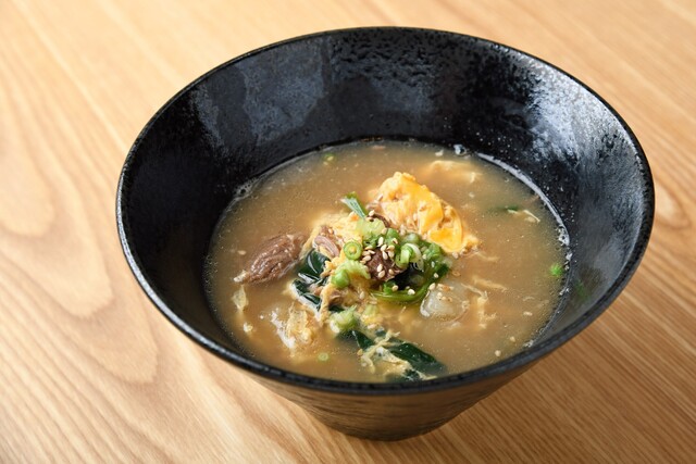 牛骨玉子スープ

